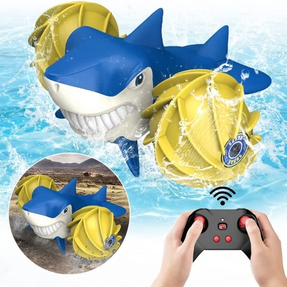 TuKIIE 2.4 GHz Remote Control Boat Amphibious Remote Control Car for Kids All Te - Picture 7 of 13